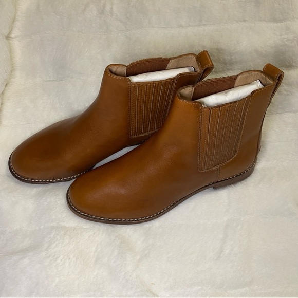 New Madewell Chelsea Boots Genuine Leather in Saddle Brown - Size 7M - Picture 2 of 10